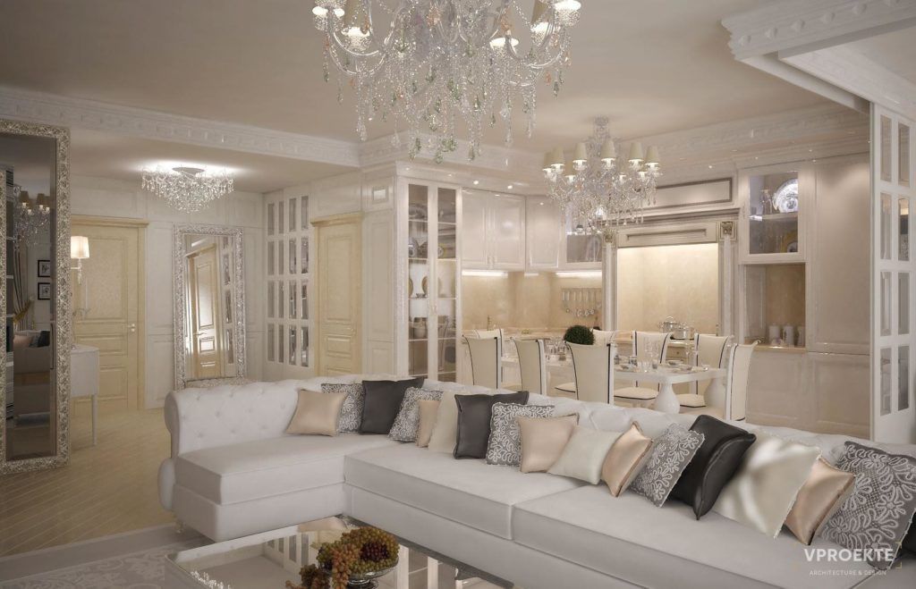 ЖК “SMOLENSKY DE LUXE” | КВАРТИРА В СТИЛЕ НЕОКЛАССИКА (130 М2)