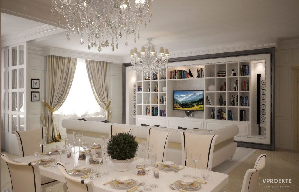 ЖК “SMOLENSKY DE LUXE” | КВАРТИРА В СТИЛЕ НЕОКЛАССИКА (130 М2)