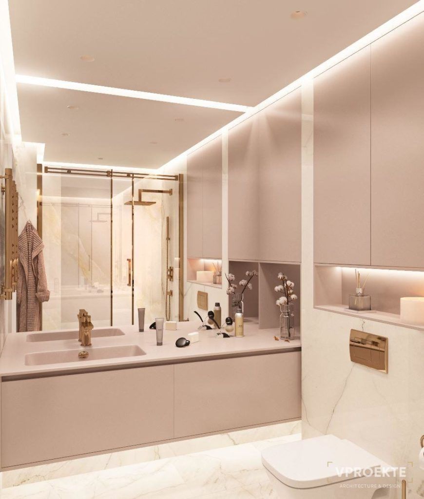 ДИЗАЙН КВАРТИРЫ В “ЖК МОСФИЛЬМОВСКИЙ”, GOLD ACCENT (144 М2)