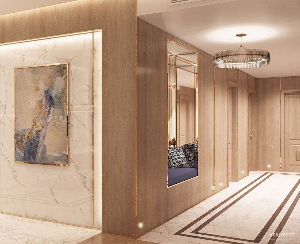 ДИЗАЙН КВАРТИРЫ В “ЖК МОСФИЛЬМОВСКИЙ”, GOLD ACCENT (144 М2)