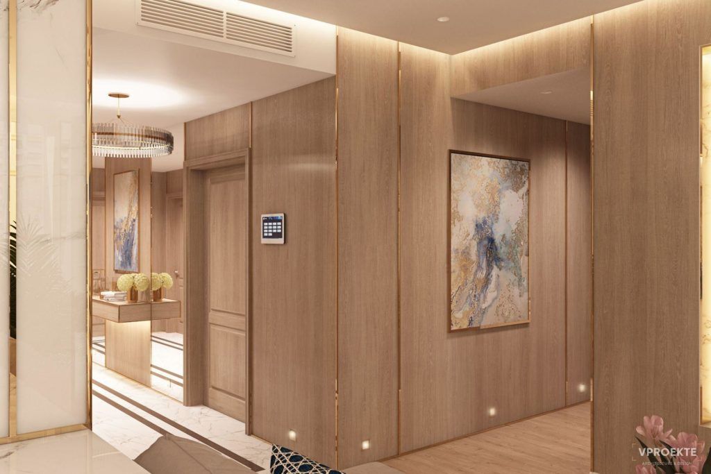 ДИЗАЙН КВАРТИРЫ В “ЖК МОСФИЛЬМОВСКИЙ”, GOLD ACCENT (144 М2)