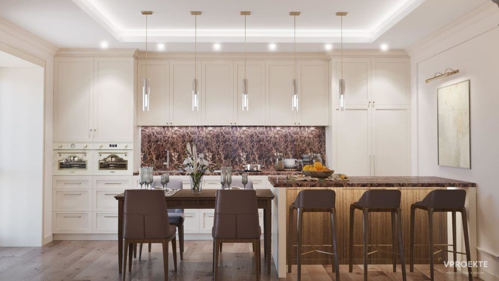 ДИЗАЙН ПРОЕКТ КВАРТИРЫ “ЖК ТРИКОЛОР” (140 М2)