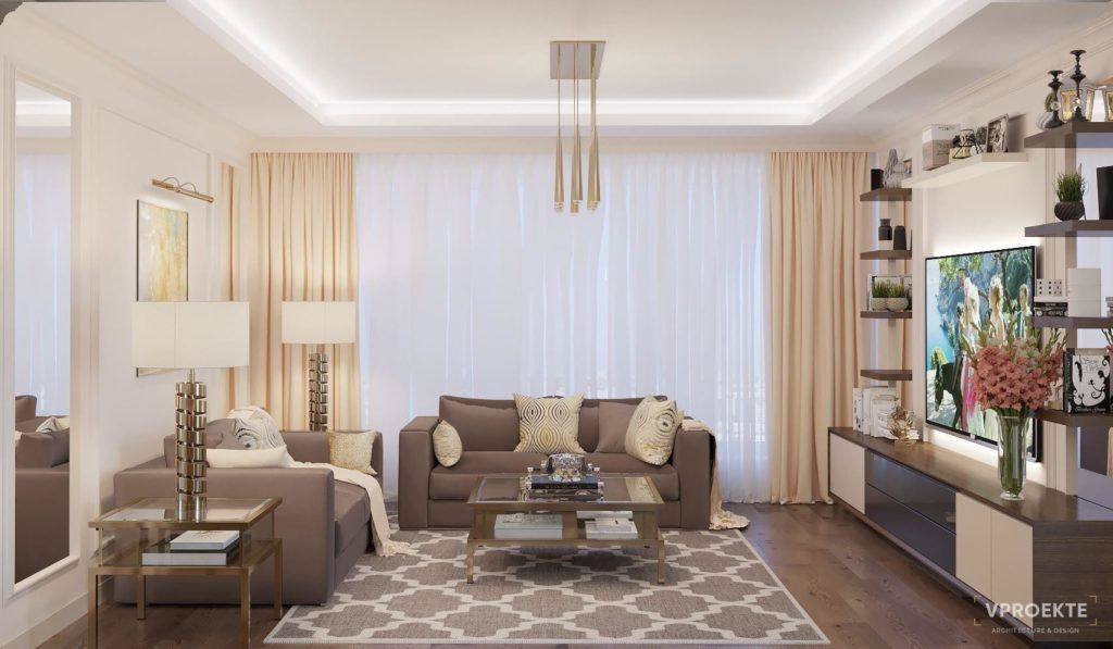 ДИЗАЙН ПРОЕКТ КВАРТИРЫ “ЖК ТРИКОЛОР” (140 М2)