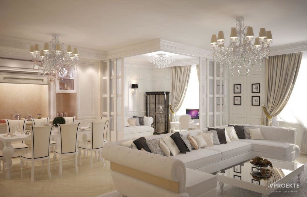 ЖК “SMOLENSKY DE LUXE” | КВАРТИРА В СТИЛЕ НЕОКЛАССИКА (130 М2)