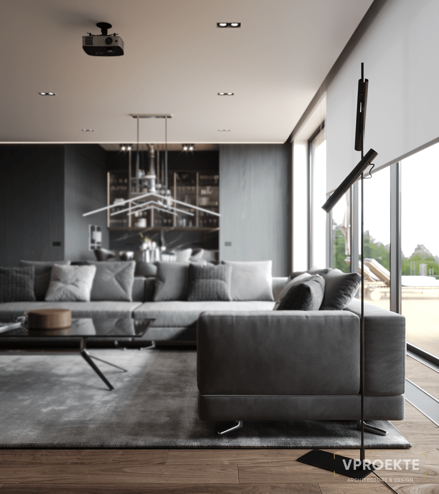 НОВОГОРСК КЛАБ | ДИЗАЙН КОТТЕДЖА В СОВРЕМЕННОМ СТИЛЕ BLACK NATURE