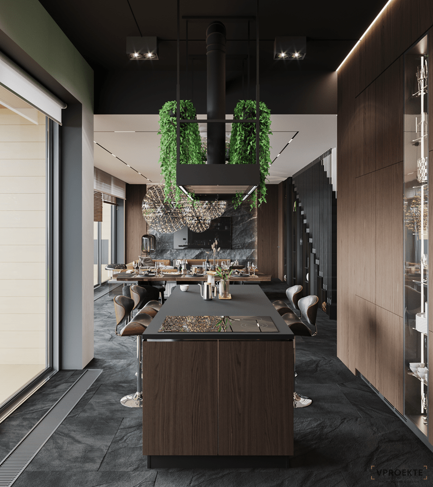 МЭДИСОН ПАРК | КВАРТИРА В СОВРЕМЕННОМ СТИЛЕ BLACK NATURE