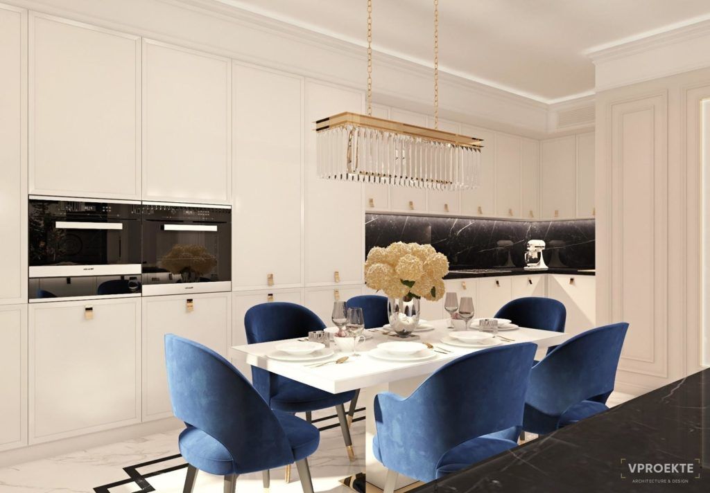 ЖК “МОСФИЛЬМОВСКАЯ 88” | ИНТЕРЬЕР КВАРТИРЫ В СТИЛЕ НЕОКЛАССИКА (138 М2)