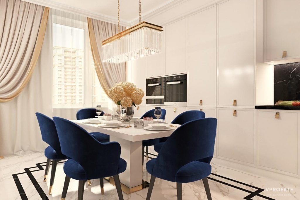 ЖК “МОСФИЛЬМОВСКАЯ 88” | ИНТЕРЬЕР КВАРТИРЫ В СТИЛЕ НЕОКЛАССИКА (138 М2)