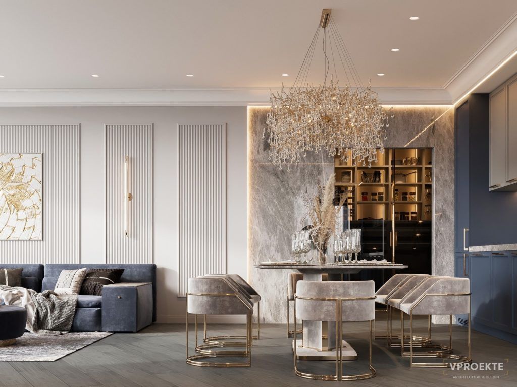 ДИЗАЙН-ПРОЕКТ КВАРТИРЫ НА ЛЕНИНСКОМ ПРОСПЕКТЕ (184 М2)