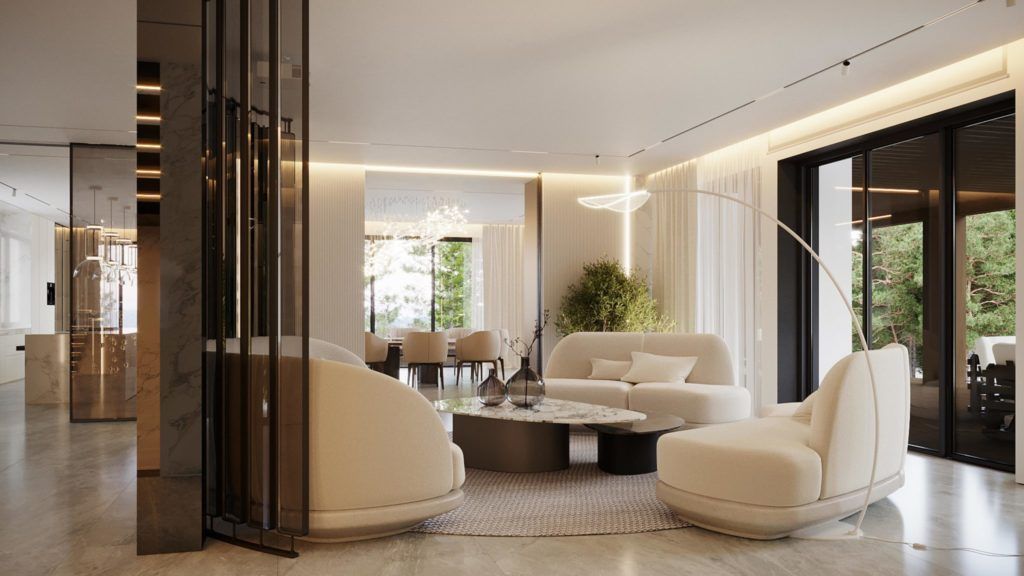 ИНТЕРЬЕР В ФОРТЕ-ДЕ-МАРМИ (794 М2)