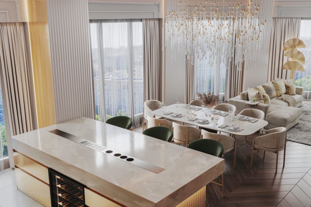 ДИЗАЙН ИНТЕРЬЕРА КВАРТИРЫ В ЖК “САДОВЫЕ КВАРТАЛЫ” (187 М2)