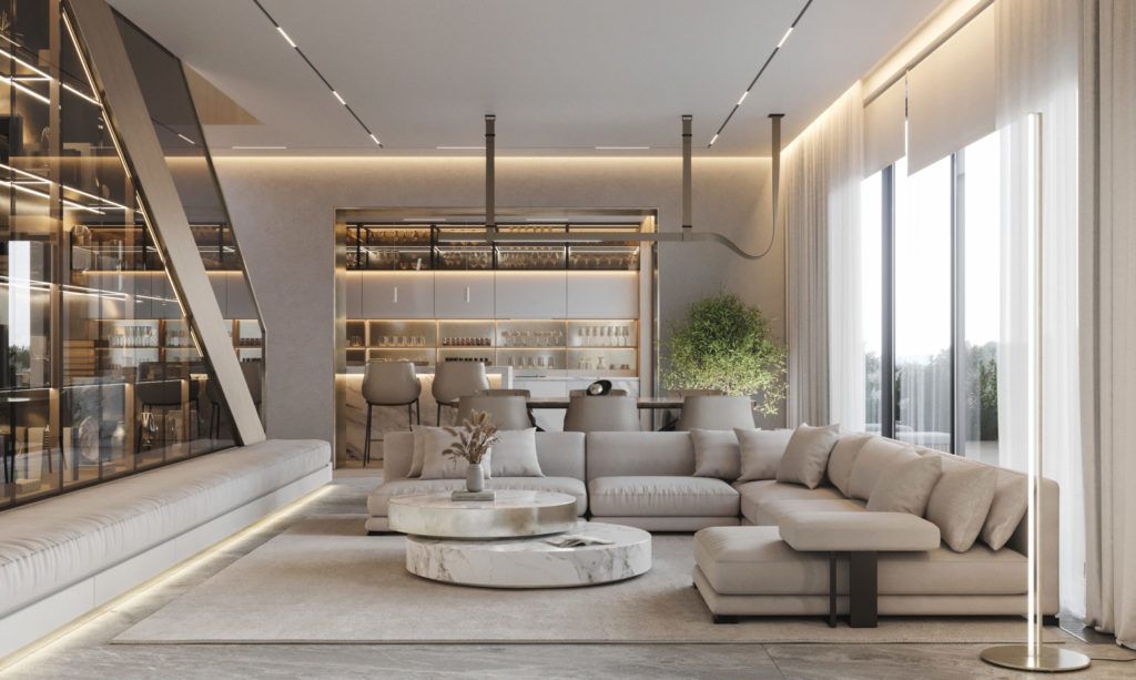 НОВОГОРСК | СОВРЕМЕННЫЙ ДИЗАЙН ДОМА У ПРУДА (280 М2)