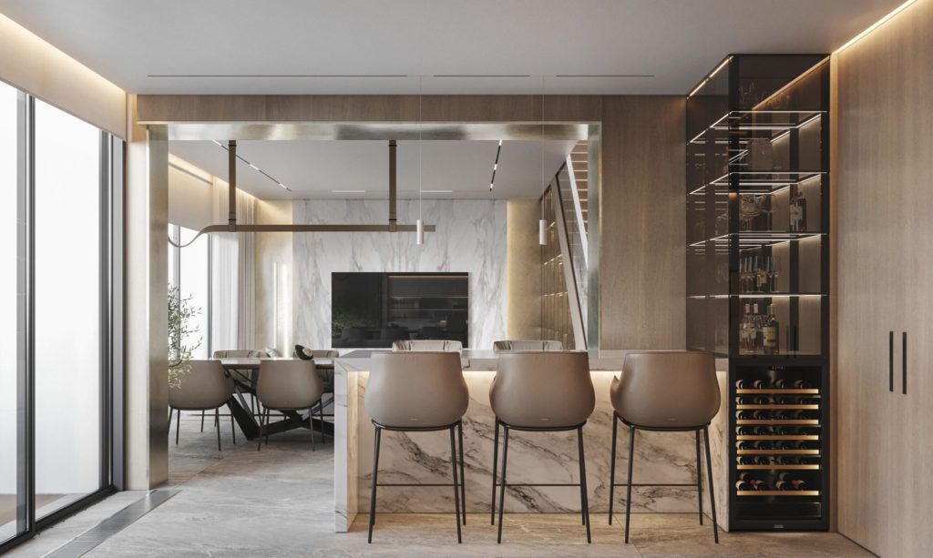 НОВОГОРСК | СОВРЕМЕННЫЙ ДИЗАЙН ДОМА У ПРУДА (280 М2)