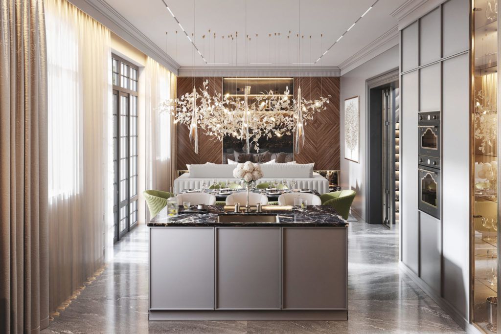 ДИЗАЙН ИНТЕРЬЕРА КОТТЕДЖА КП “БРИТАНИКА” (180 М2)