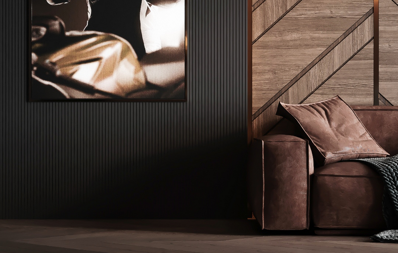 Фактурная серо-коричневая палитра, разработка "Впроекте"