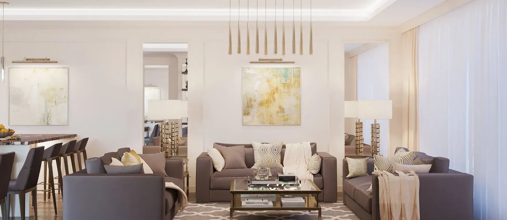 ДИЗАЙН ПРОЕКТ КВАРТИРЫ “ЖК ТРИКОЛОР” (140 М2)