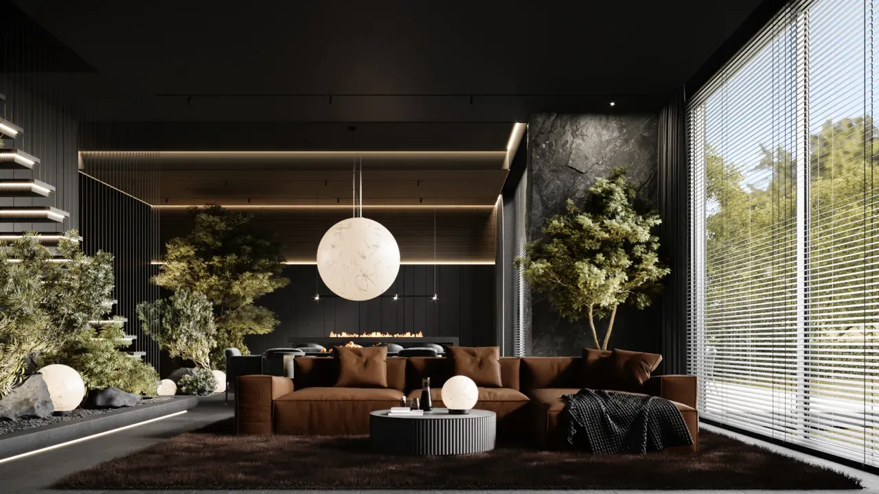 BLACK NATURE | ДОМ В ЛЕСУ (500 M2)