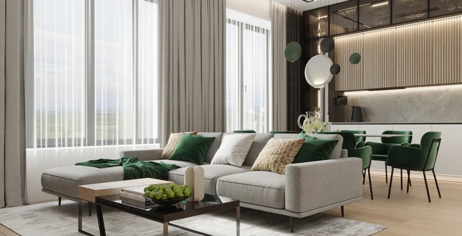 ЖК “СЕРЕБРЯНЫЙ ПАРК” | КВАРТИРА В СОВРЕМЕННОМ СТИЛЕ (121 М2)