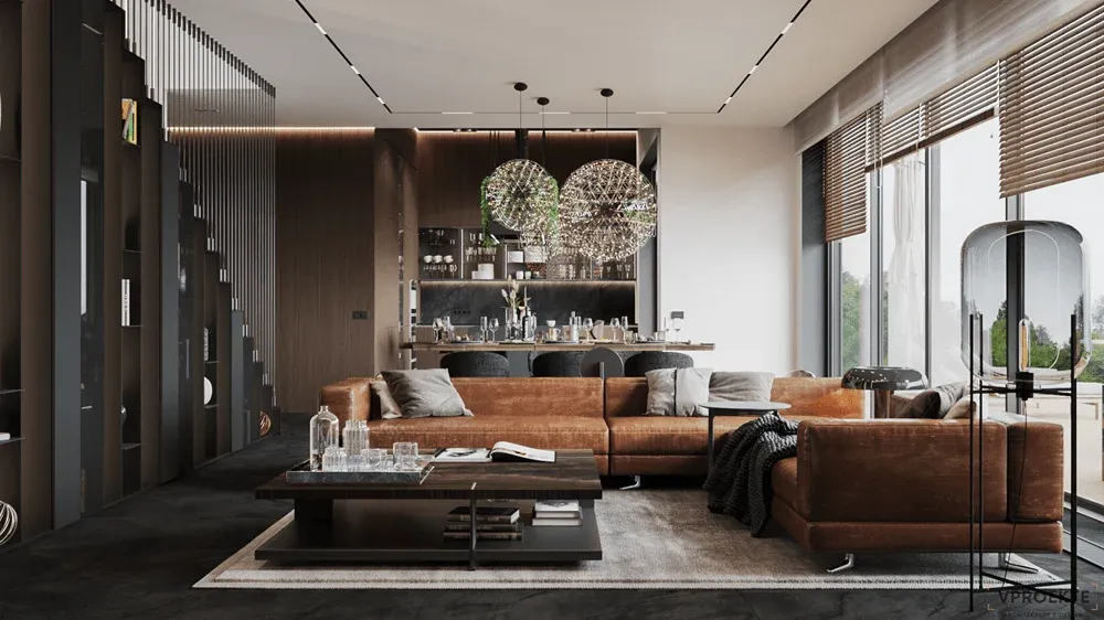 МЭДИСОН ПАРК | КВАРТИРА В СОВРЕМЕННОМ СТИЛЕ BLACK NATURE