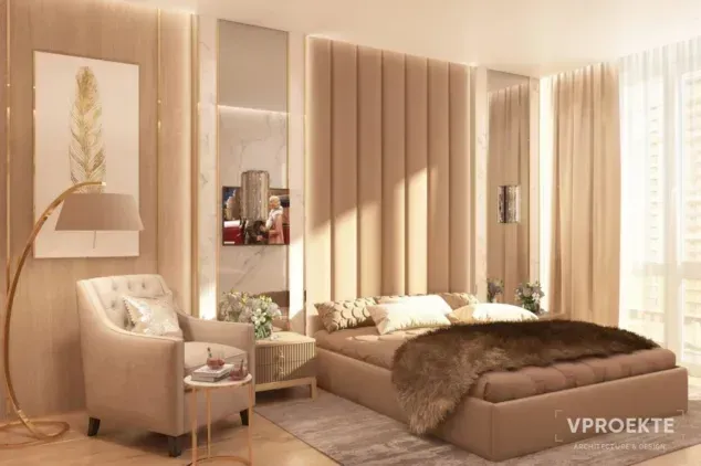 ДИЗАЙН КВАРТИРЫ В “ЖК МОСФИЛЬМОВСКИЙ”, GOLD ACCENT (144 М2)